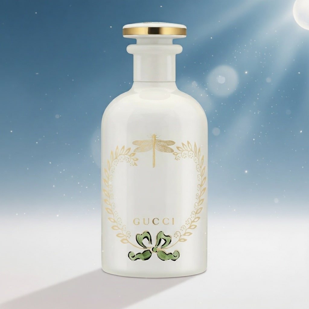  Elegant Gucci dragonfly perfume bottle for Tears from the Moon, the most expensive Gucci perfume in The Alchemist’s Garden collection.

